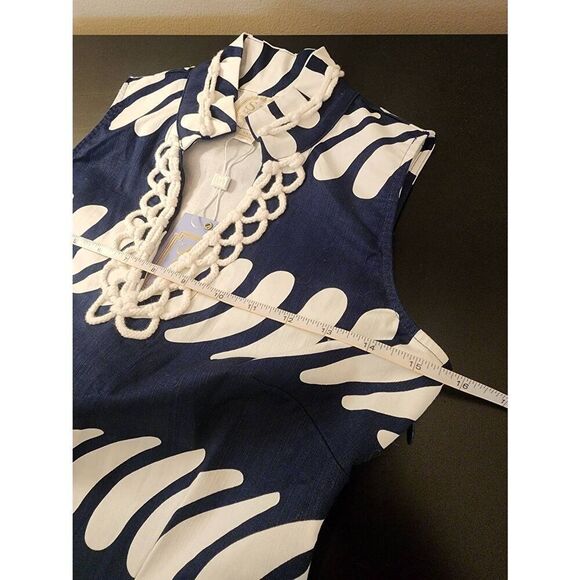 Sail to Sable NWT xxs navy  and white sheath dress - Picture 7 of 8